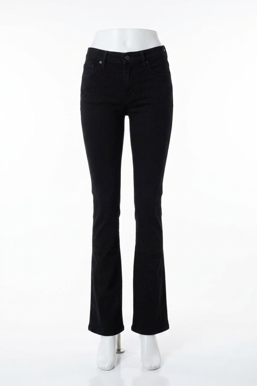 NEW 7 FOR ALL MANKIND women's kimmie bootcut jeans in black
